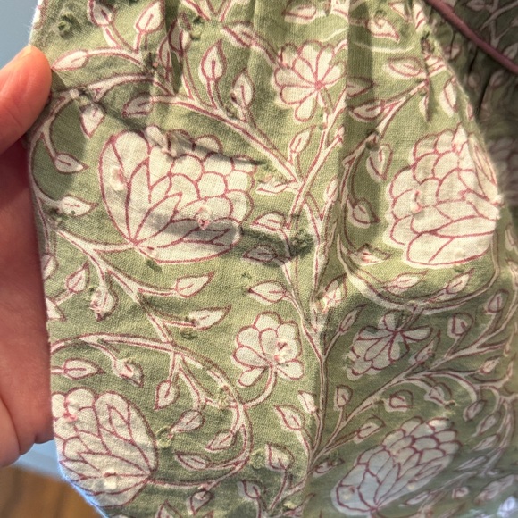 Green Floral Tank with Purple Bloomers/Diaper Cover - Picture 9 of 9